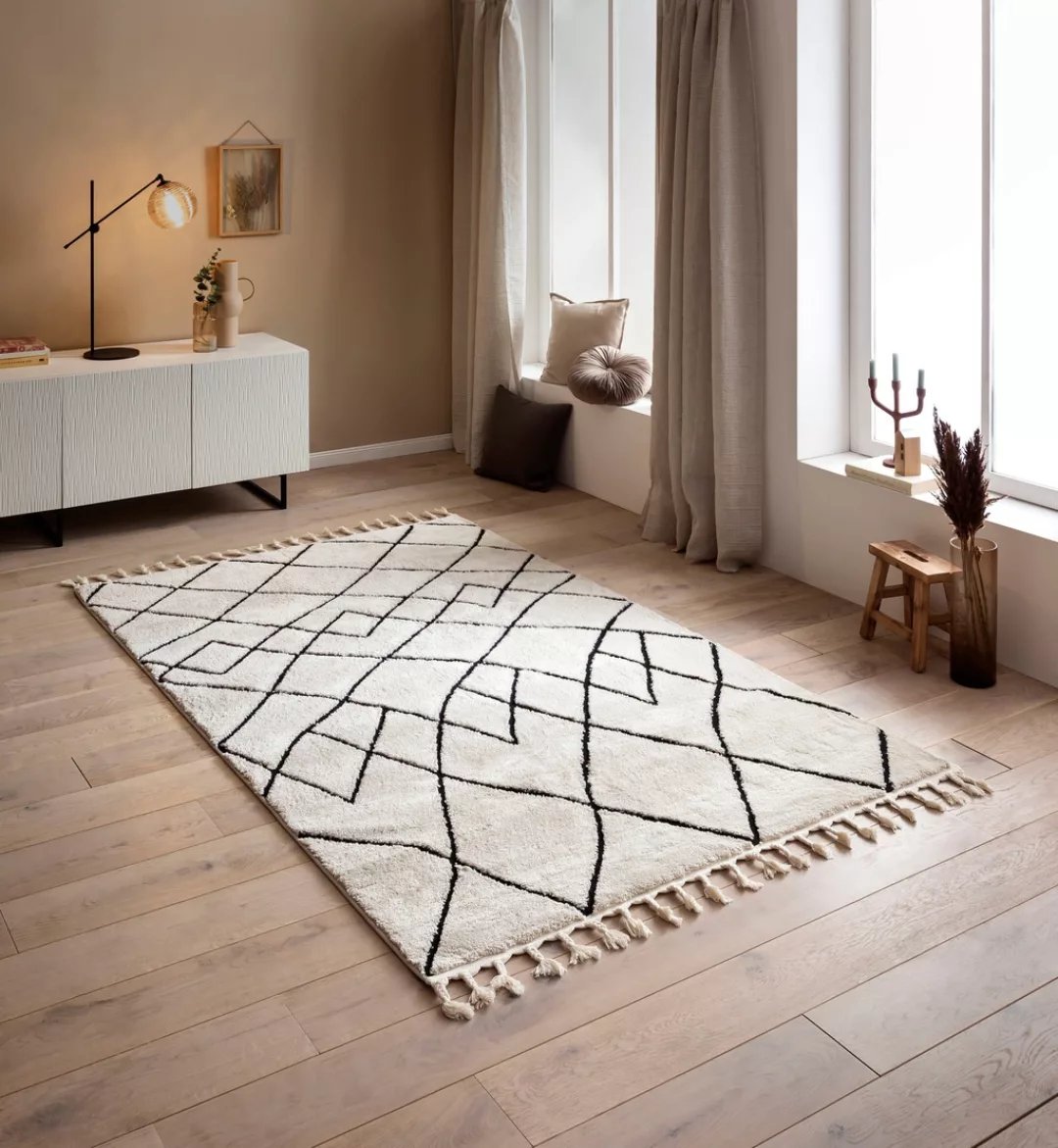 done.® Teppich »LAKE«, rechteckig, modernes Scandi Design, Hoch-Tief Effekt günstig online kaufen