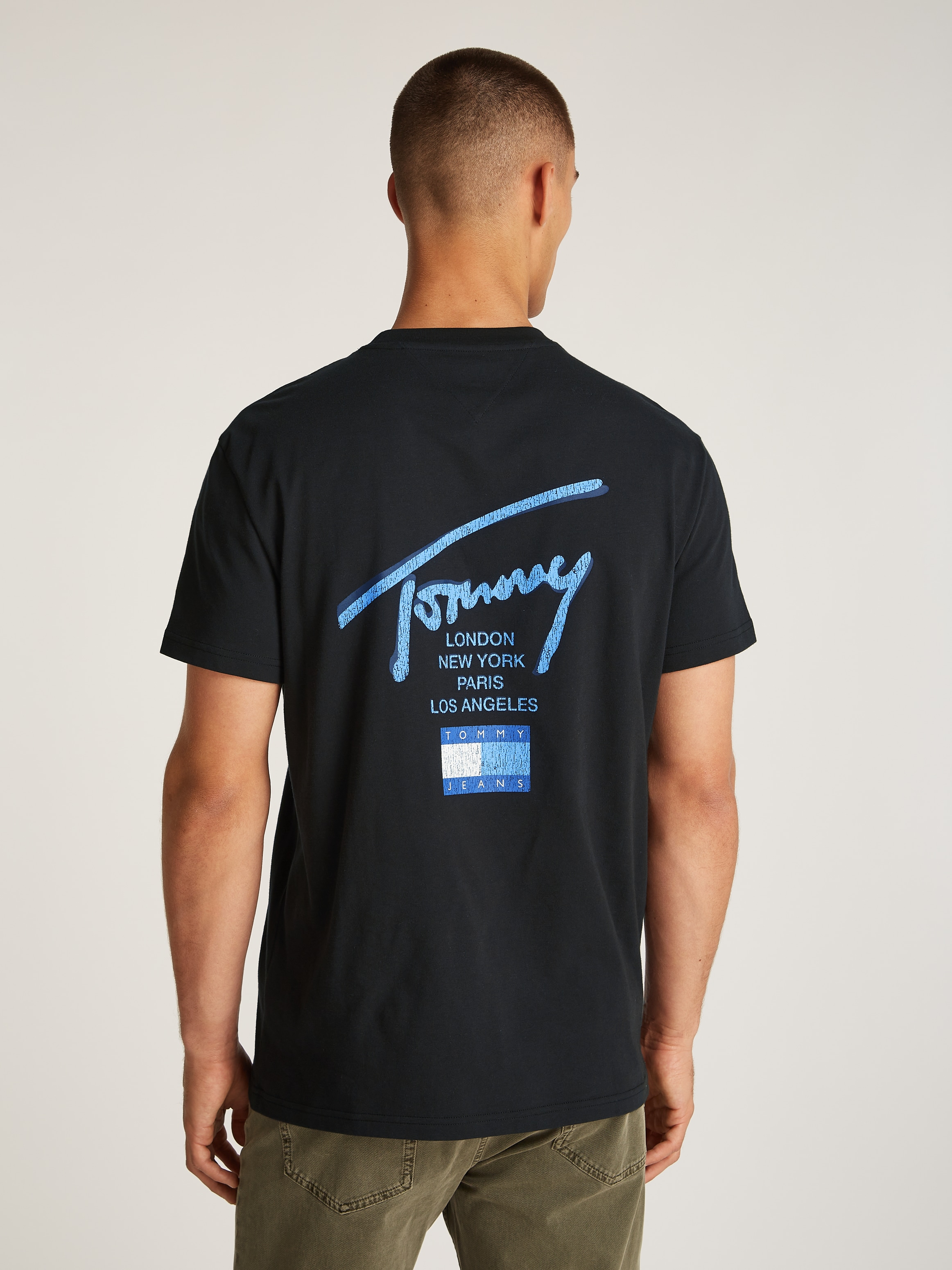 Tommy Jeans Plus Rundhalsshirt "TJM REG TOMMY SIGN CITY TEE EXT", in Großen günstig online kaufen