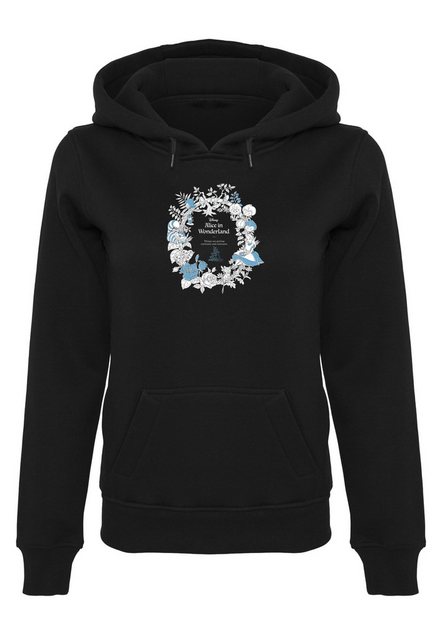 Merchcode Kapuzenpullover Merchcode Ladies Alice in Wonderland Wreath Hoody günstig online kaufen