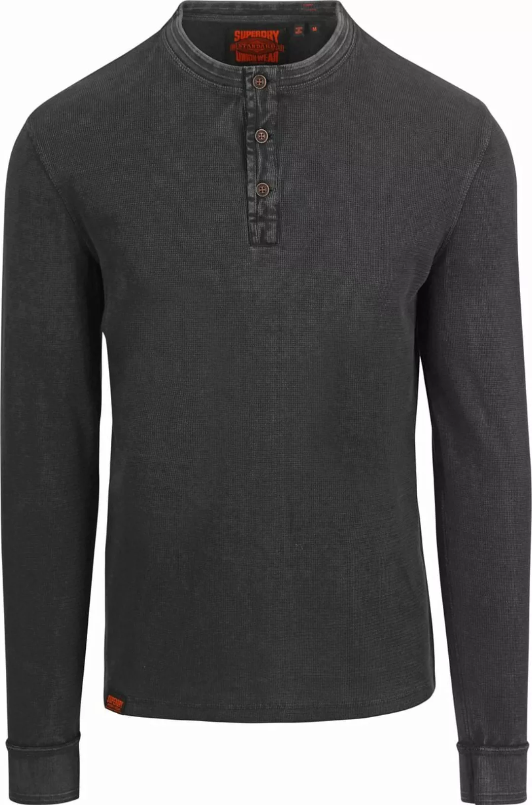 Superdry Vintage Textured Pullover Anthrazit - Größe M günstig online kaufen