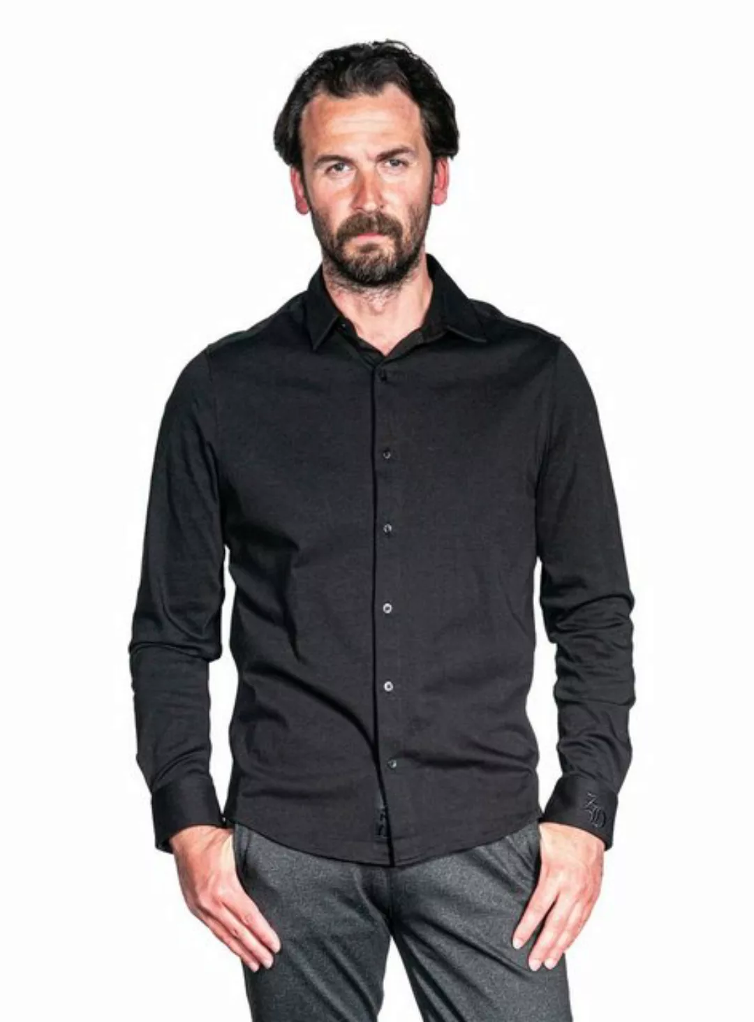 Zhrill Langarmhemd Hemd BEN Black günstig online kaufen