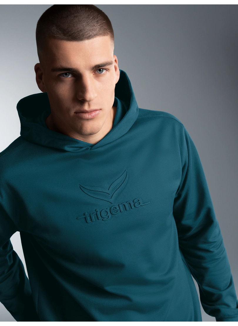 Trigema Kapuzensweatshirt "TRIGEMA Kapuzenpullover mit großem 3D-Motiv" günstig online kaufen