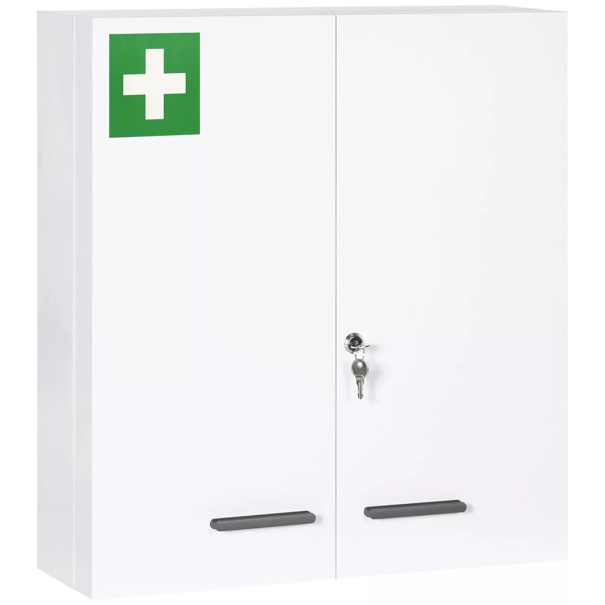Kleankin Medizinschrank 2-türiger Medikamentenschrank mit 6 günstig online kaufen