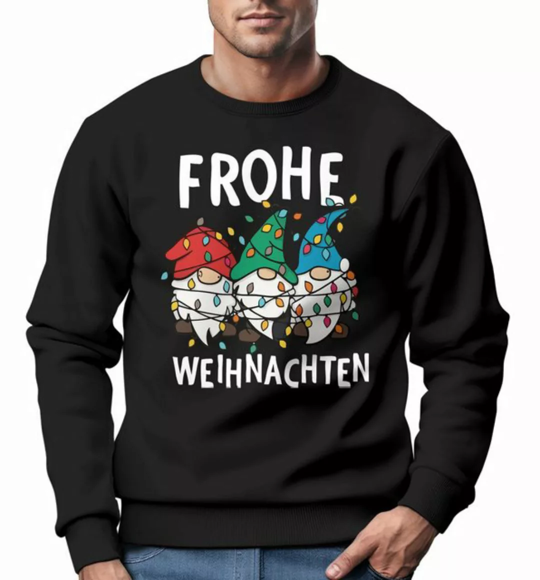 MoonWorks Sweatshirt Sweatshirt Herren Frohe Weihnachten Weihnachtspullover günstig online kaufen