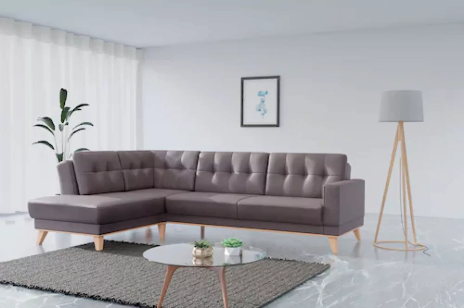 sit&more Ecksofa Lavida L-Form, wahlweise mit Kippfunktion und Bettkasten günstig online kaufen