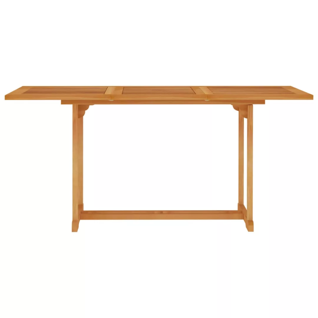 Gartentisch 150x90x75 Cm Teak Massivholz günstig online kaufen