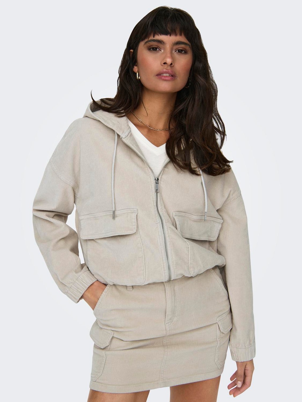 ONLY Cordjacke "ONLKENZIE L/S CORD JACKET PNT NOOS", mit Kapuze günstig online kaufen