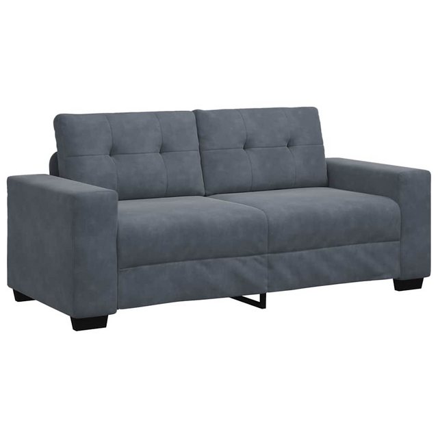 vidaXL Sofa Zweisitzer-Sofa Dunkelgrau 140 cm Samt günstig online kaufen