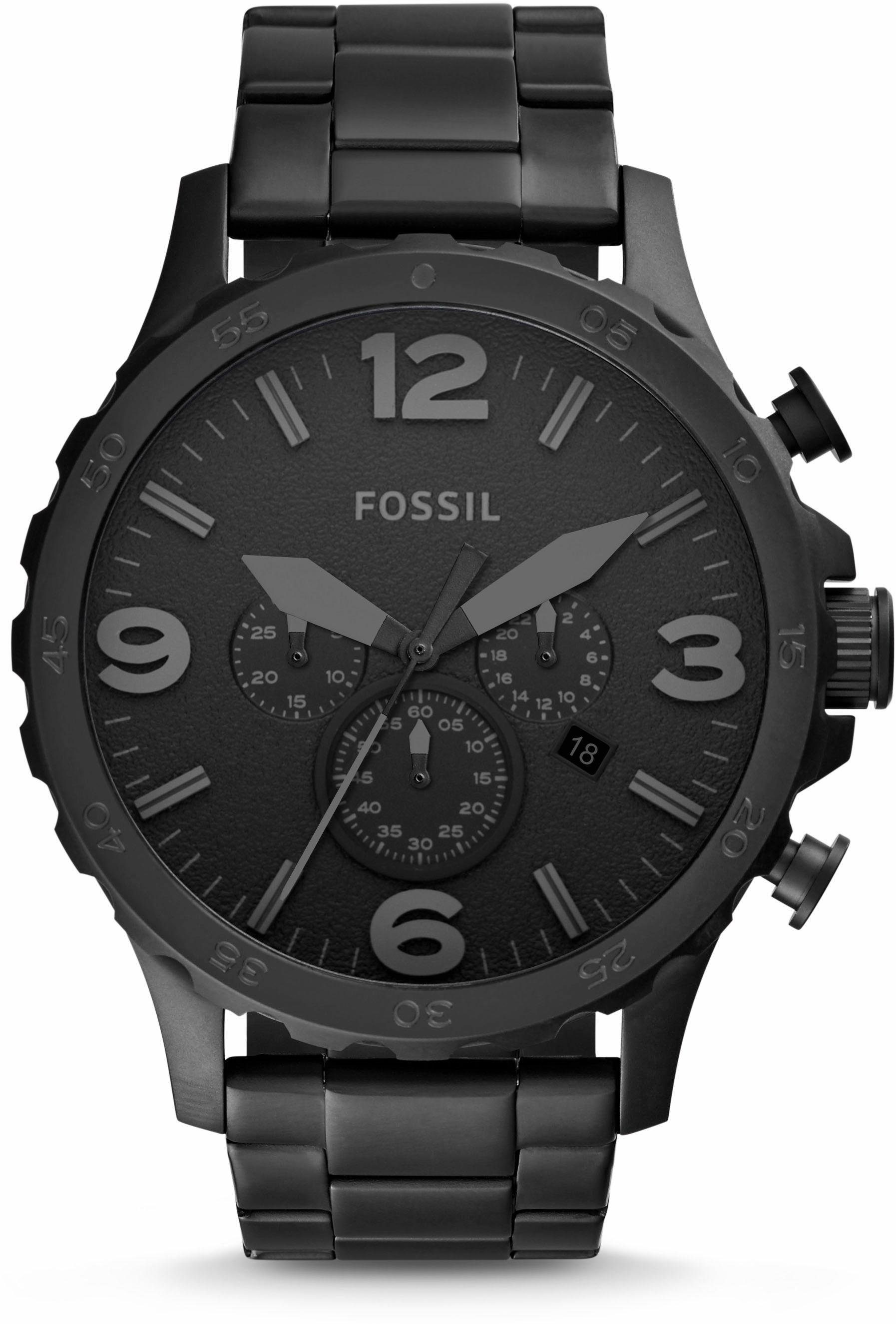 Fossil Chronograph NATE JR1401, Quarzuhr, Armbanduhr, günstig online kaufen