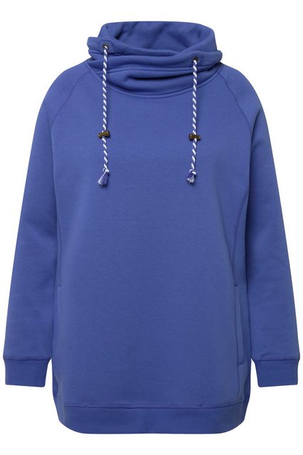 Ulla Popken Sweatshirt Sweatshirt weiter Stehkragen Taschen günstig online kaufen