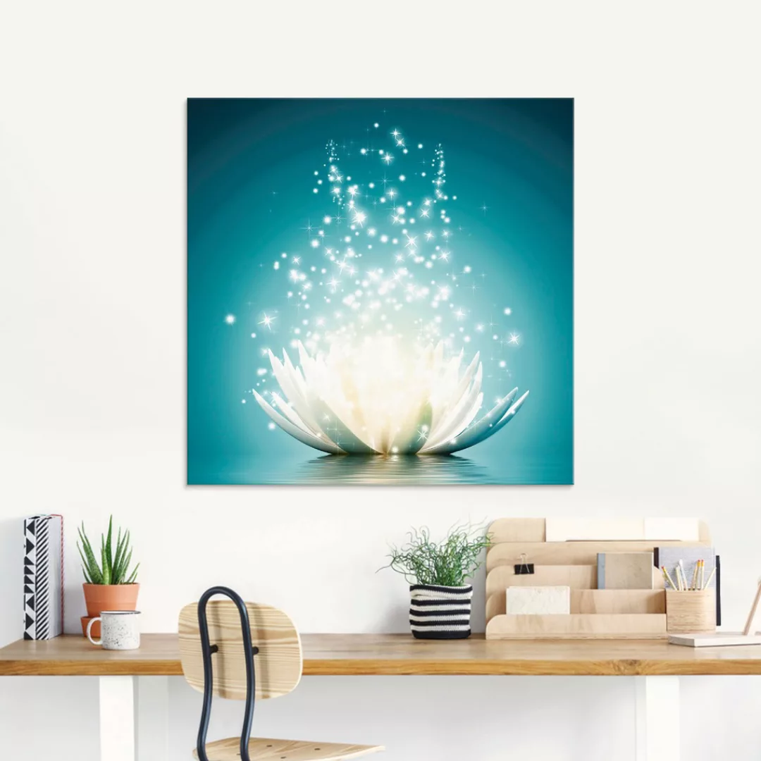 Artland Glasbild »Magie der Lotus-Blume«, Blumen, (1 St.), in verschiedenen günstig online kaufen