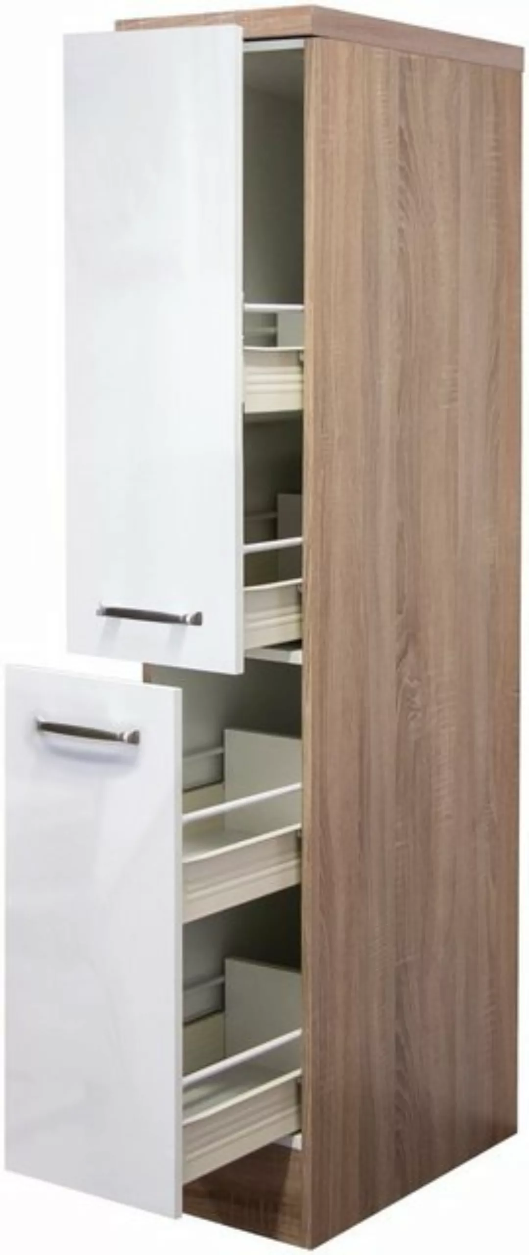 Flex-Well Apothekerschrank Florenz (B x H x T) 30 x 162 x 60 cm, mit 4 Abla günstig online kaufen