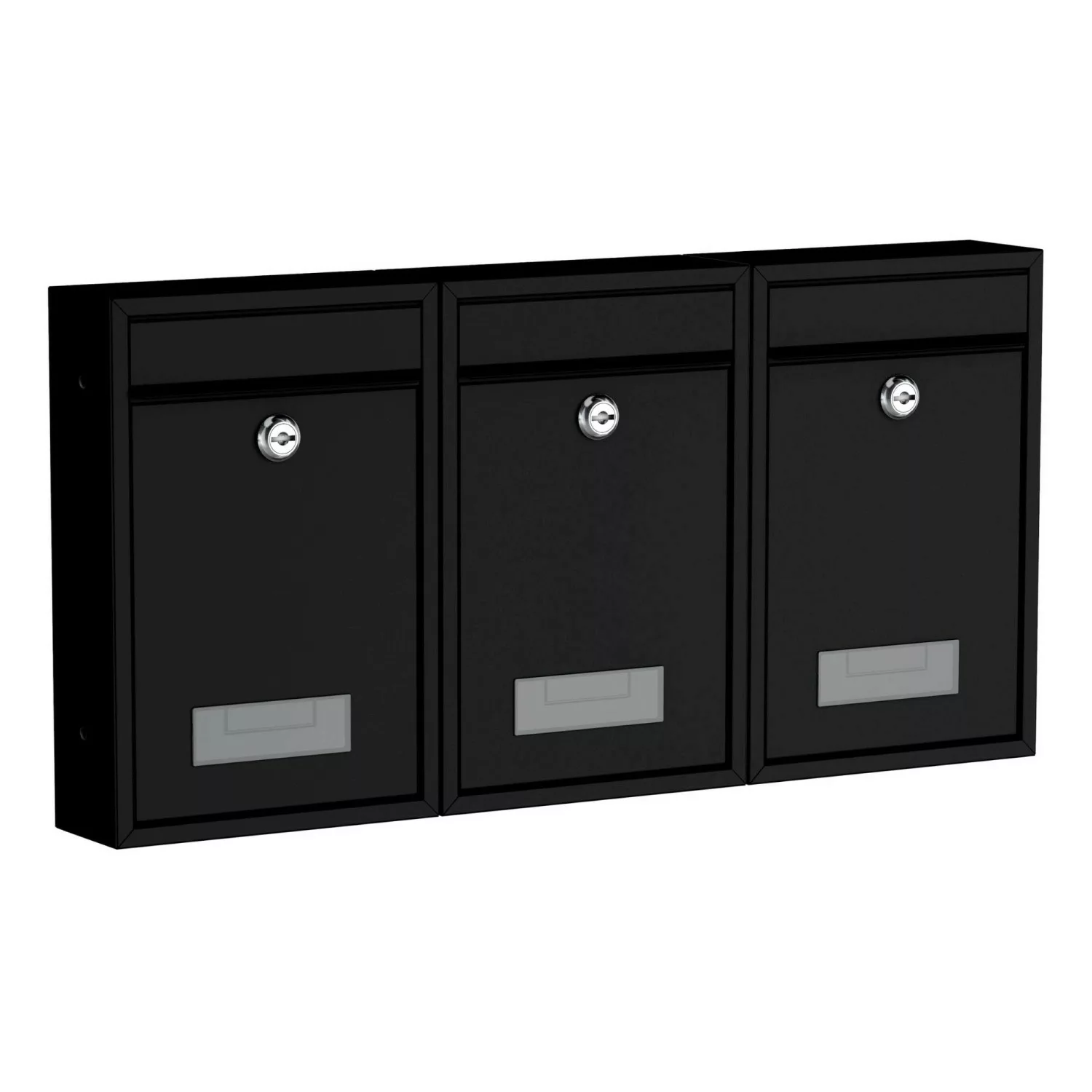 Basi - Briefkasten - SET - 3x BK 100M - Matt Schwarz - 3x2170-1200 günstig online kaufen