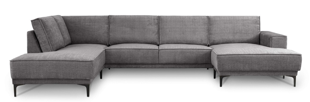 Places of Style Wohnlandschaft "XXL Sofa Oland, Struktur, Flachgewebe, Luxu günstig online kaufen