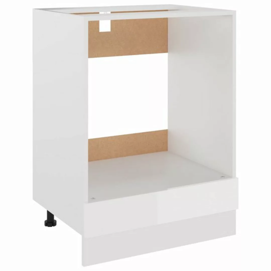 DOTMALL Herdumbauschrank Herdumbauschrank Hochglanz-Weiß 60x46x81,5 cm Holz günstig online kaufen