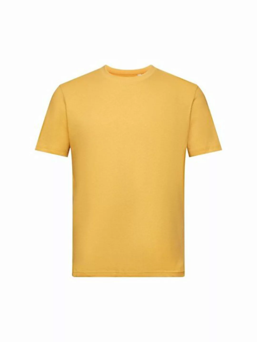 Esprit T-Shirt Rundhals-T-Shirt, Baumwoll-Leinenmix (1-tlg) günstig online kaufen