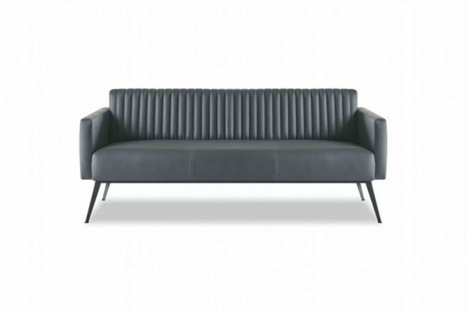 JVmoebel 3-Sitzer Sofa 3-Sitzer Schwarz Einfarbig Muster Arbeitszimmer Mode günstig online kaufen