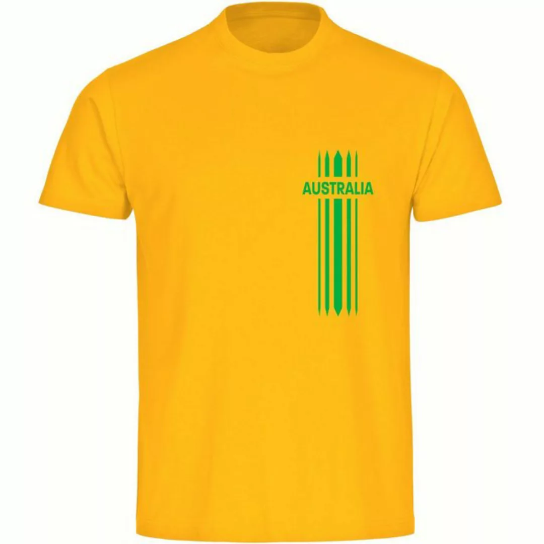 multifanshop T-Shirt Herren Australia - Streifen - Männer günstig online kaufen