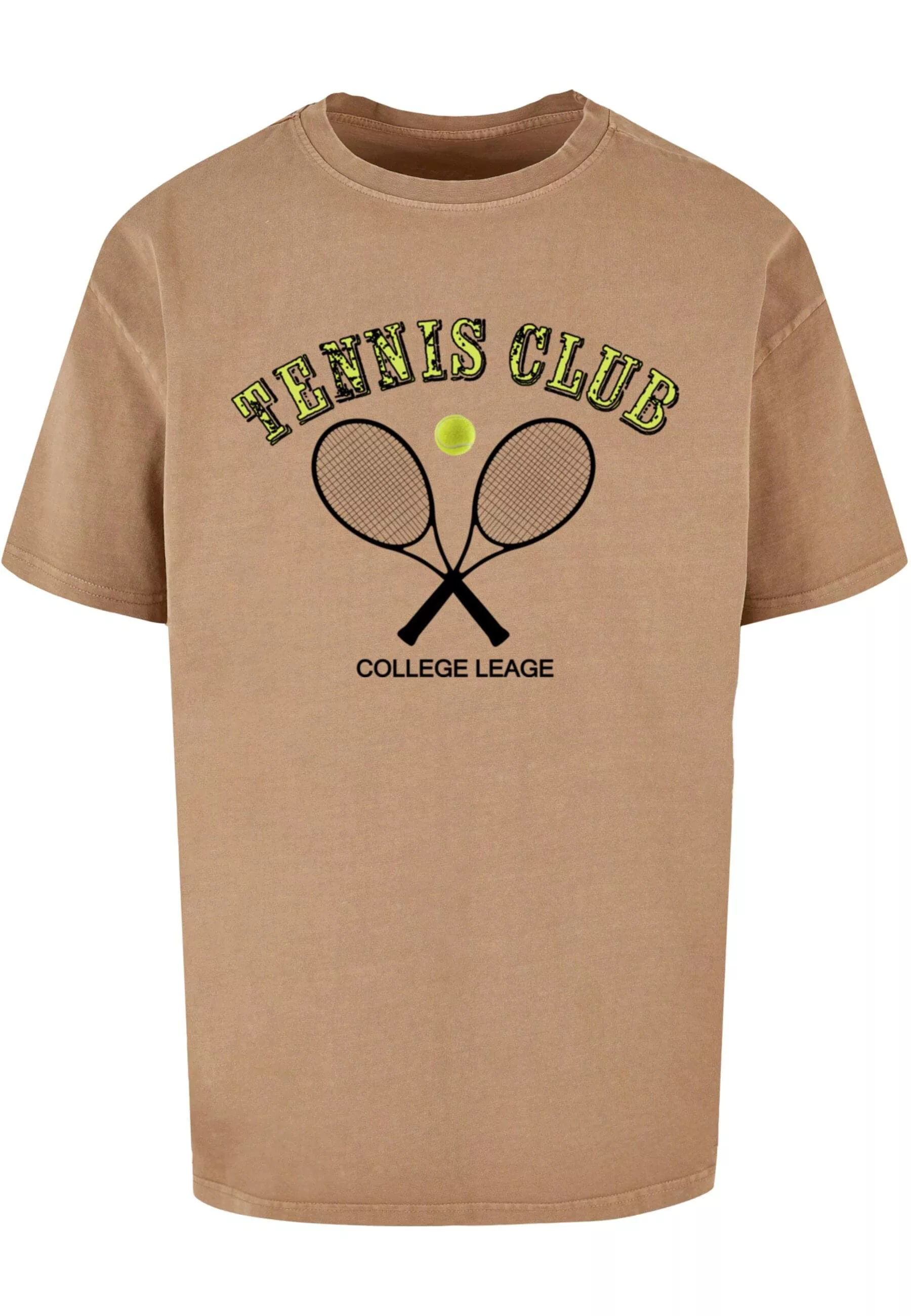 Merchcode T-Shirt "Merchcode Herren Tennis Club Acid Washed Oversized Tee" günstig online kaufen