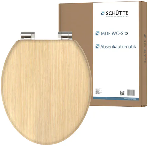 Schütte WC-Sitz »NATURAL WOOD«, Toilettendeckel, mit Absenkautomatik günstig online kaufen