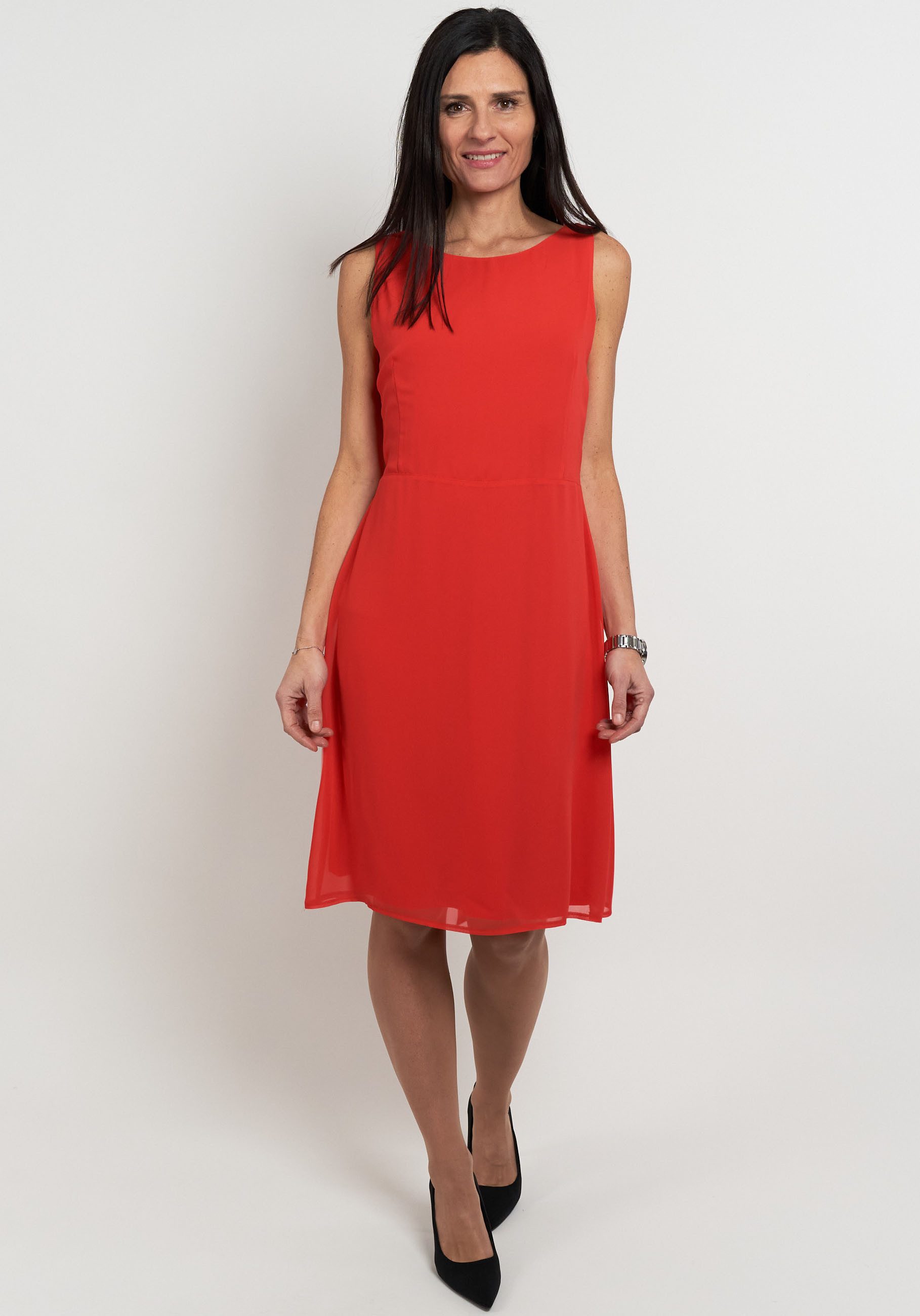 Seidel Moden Chiffonkleid mit Stoffgürtel, MADE günstig online kaufen
