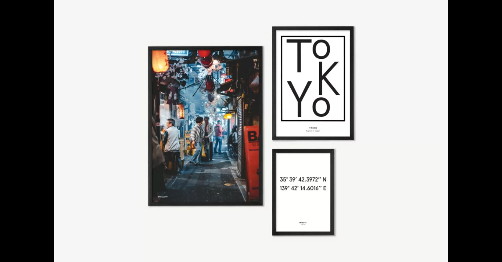 Lost In Tokyo 3 x gerahmte Kunstdrucke - MADE.com günstig online kaufen