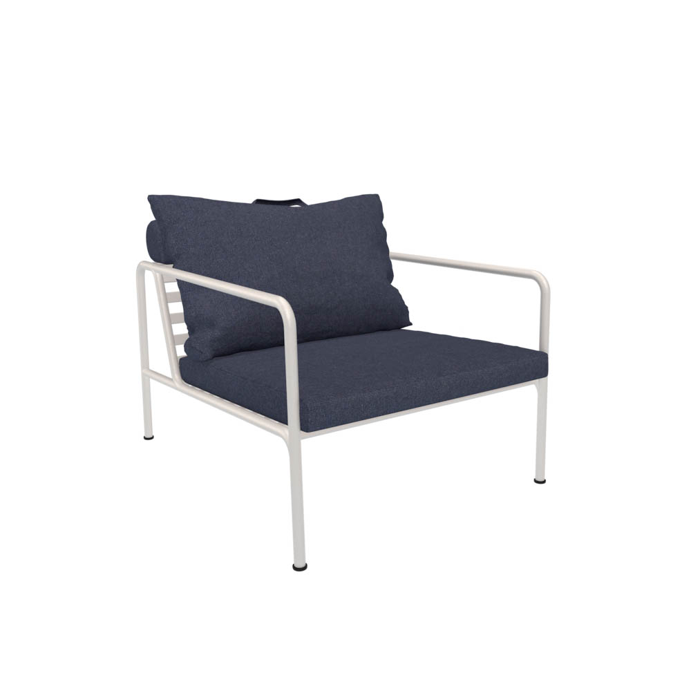 Outdoor Lounge-Sessel AVON weiß Indigo günstig online kaufen