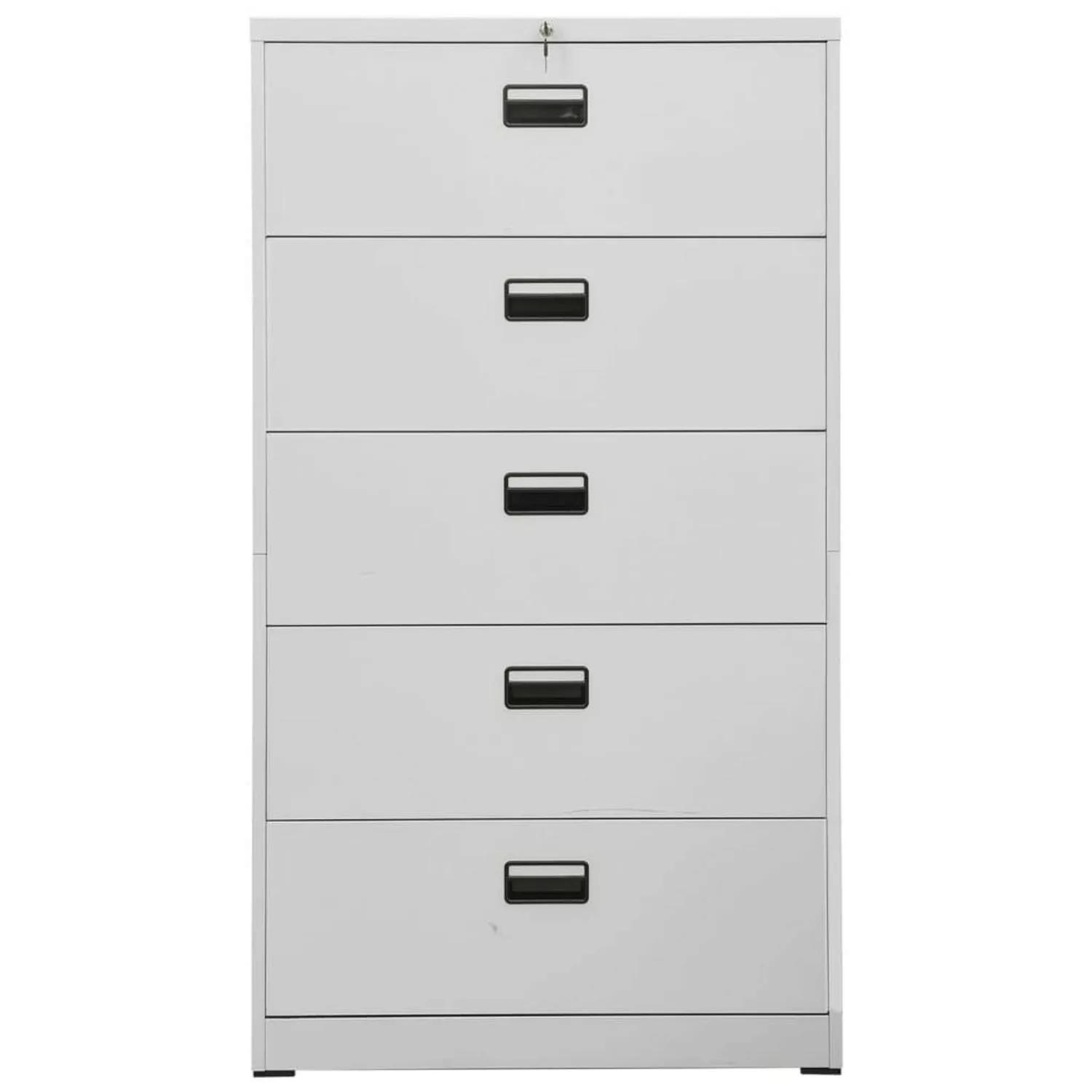 Aktenschrank Hellgrau 90x46x164 Cm Stahl günstig online kaufen