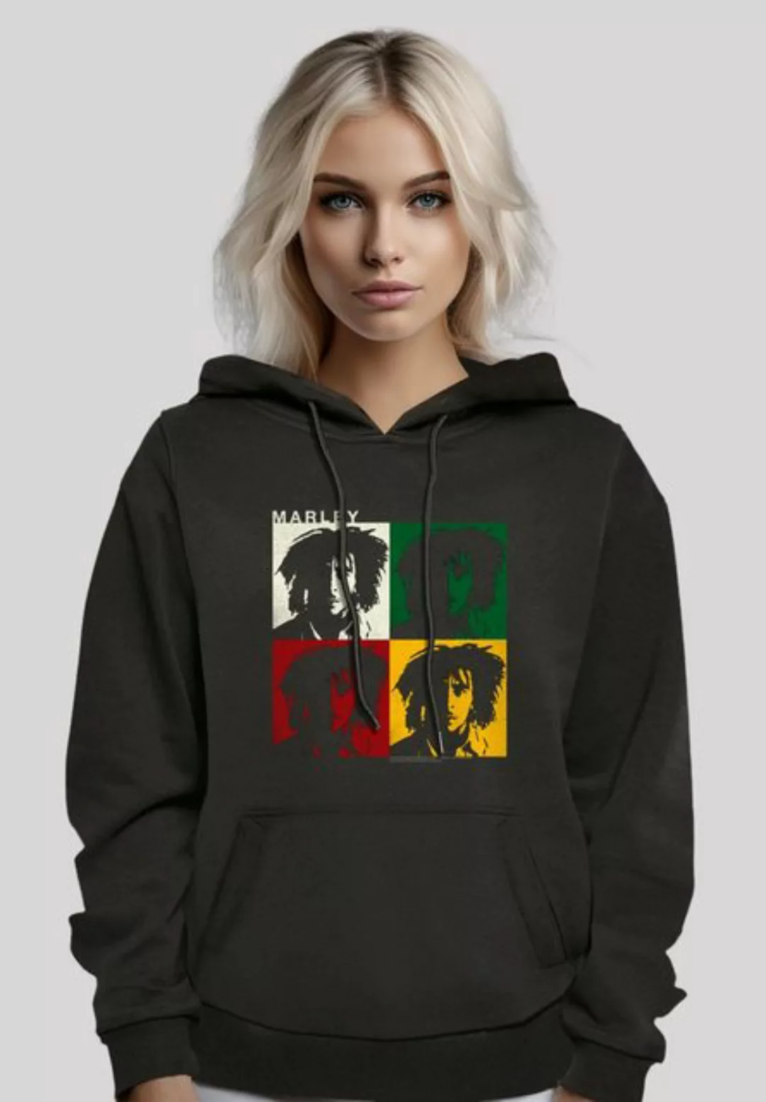 F4NT4STIC Hoodie Bob Marley Reggae Music Colour Blocks Premium Qualität, Ba günstig online kaufen