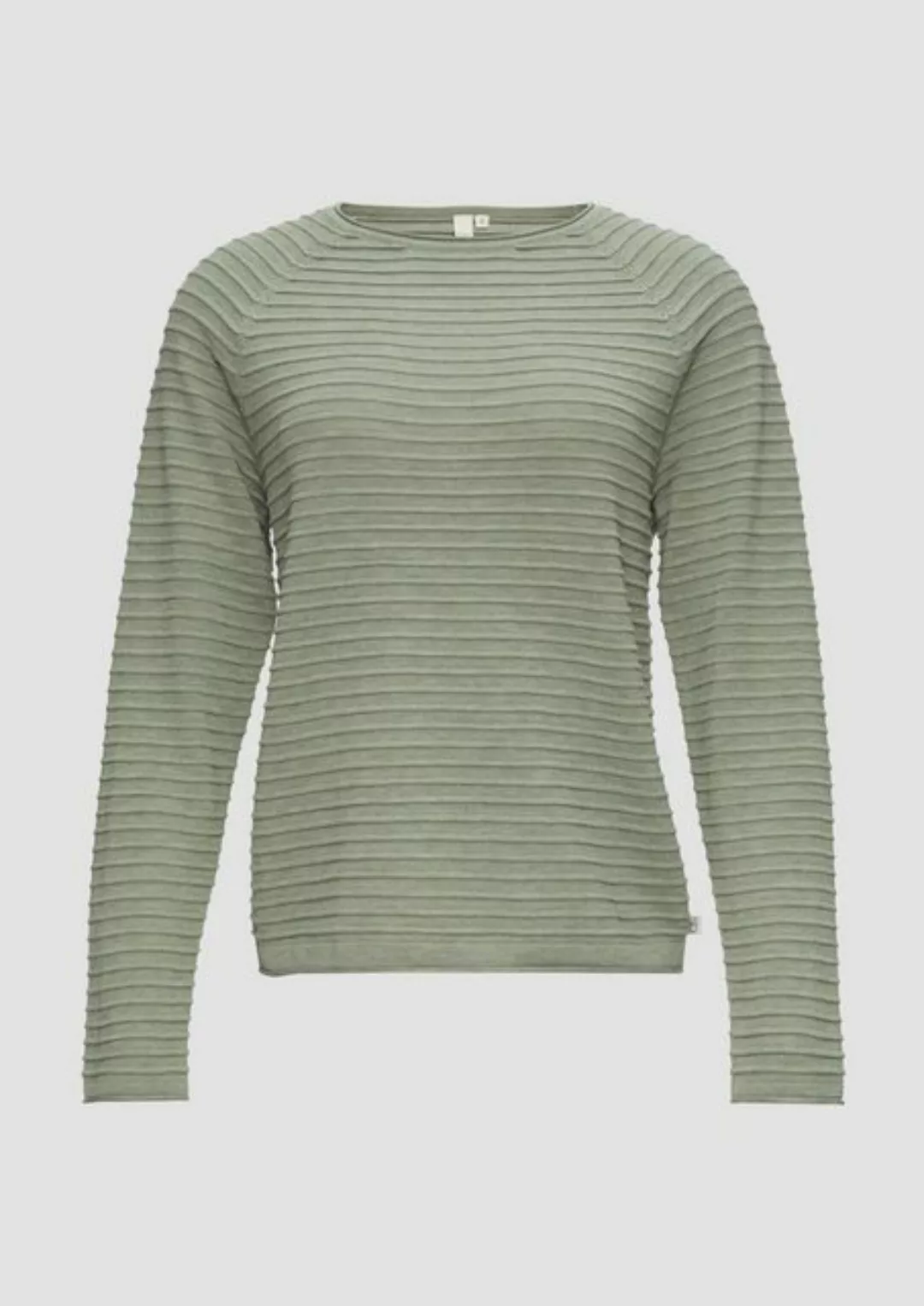 QS Sweatshirt Strickpullover, GREEN günstig online kaufen