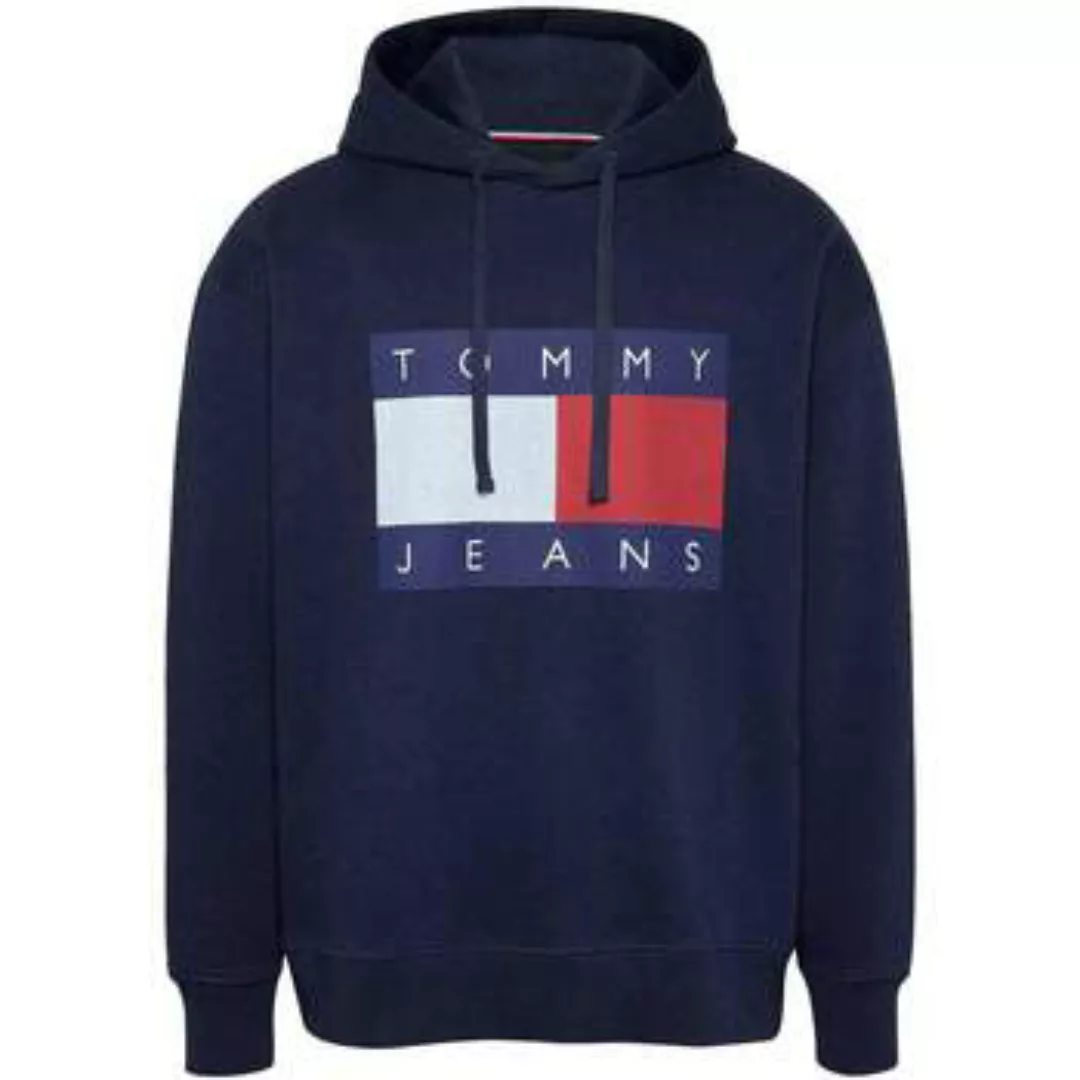 Tommy Jeans  Sweatshirt Flag Badge Relaxed Hoodie Dark Night Navy Melange günstig online kaufen