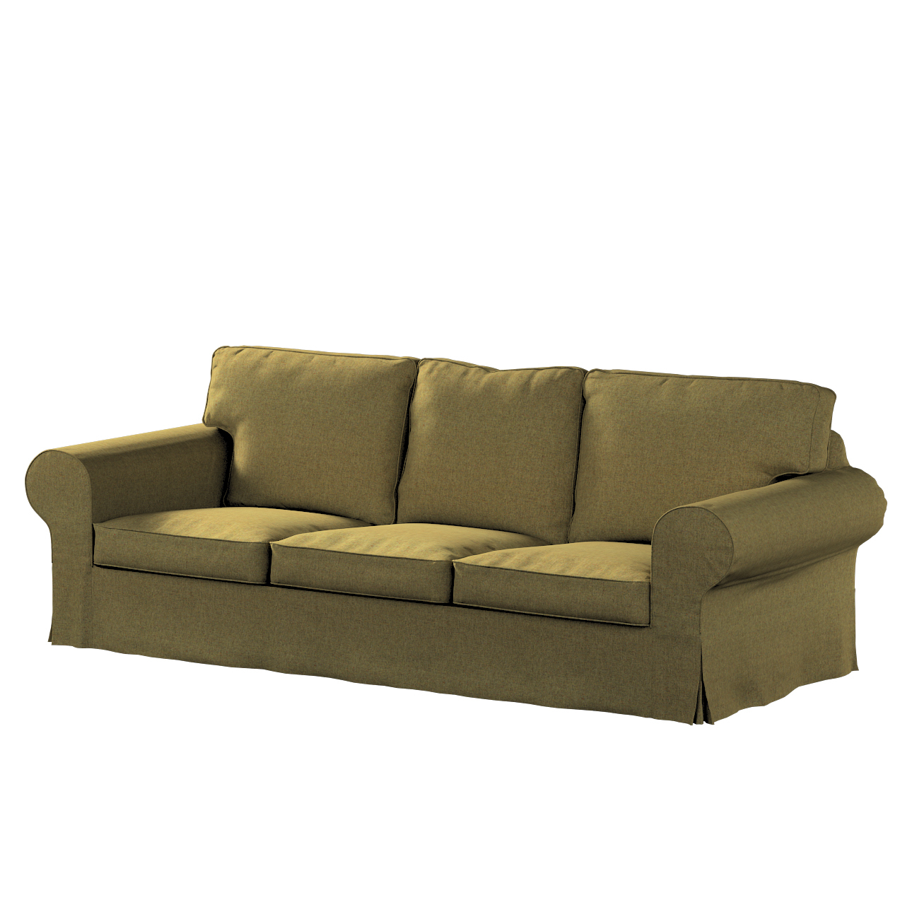 Bezug für Ektorp 3-Sitzer Schlafsofa, neues Modell (2013), olivgrün, 40cm x günstig online kaufen
