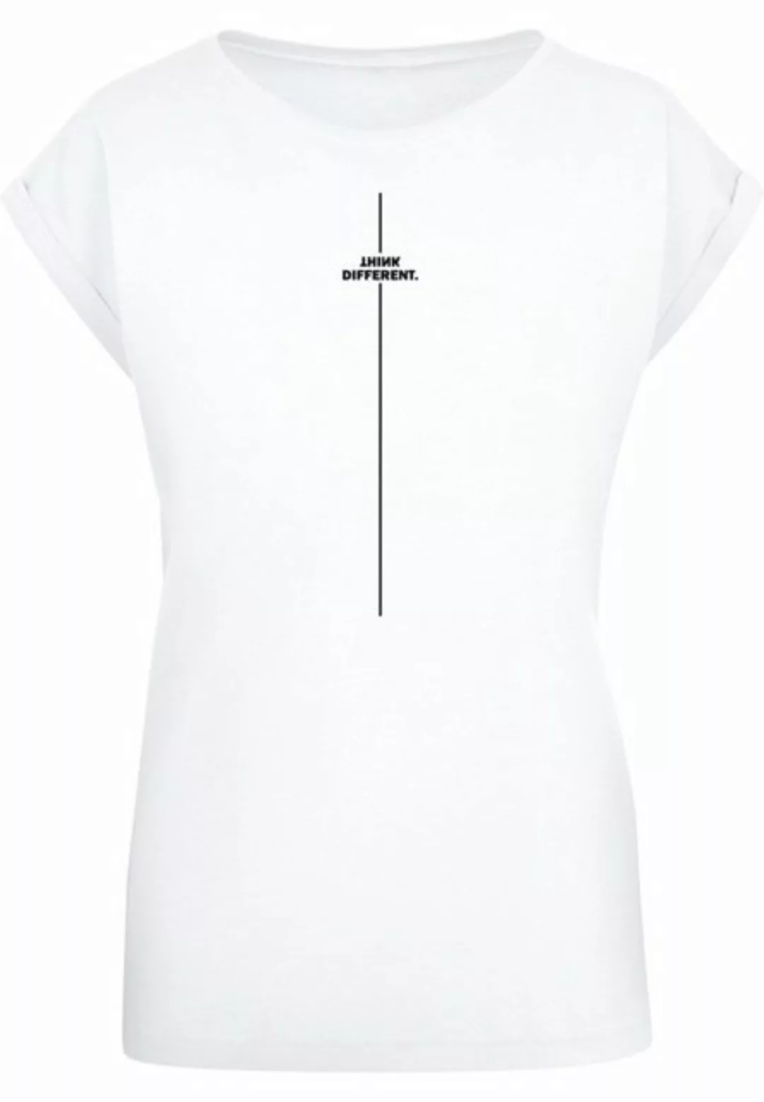 Merchcode T-Shirt Merchcode Damen Ladies Think Different Extended Shoulder günstig online kaufen