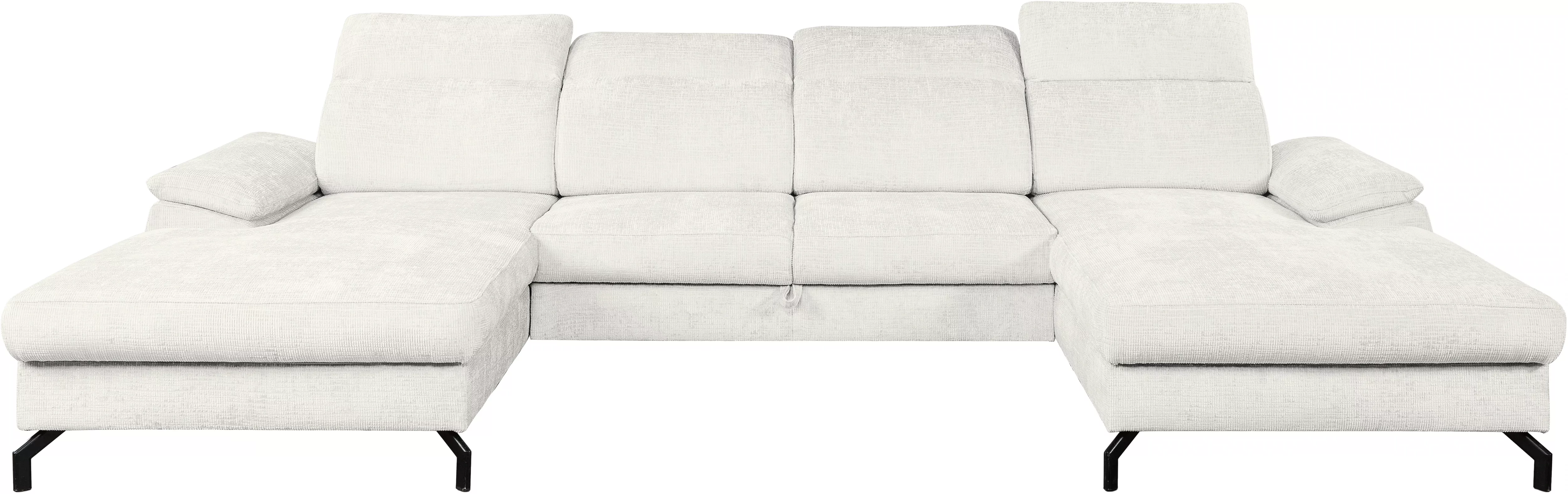 WERK2 Wohnlandschaft "Slavio U-Form", Modernes U-Sofa mit Schlaffunktion, B günstig online kaufen