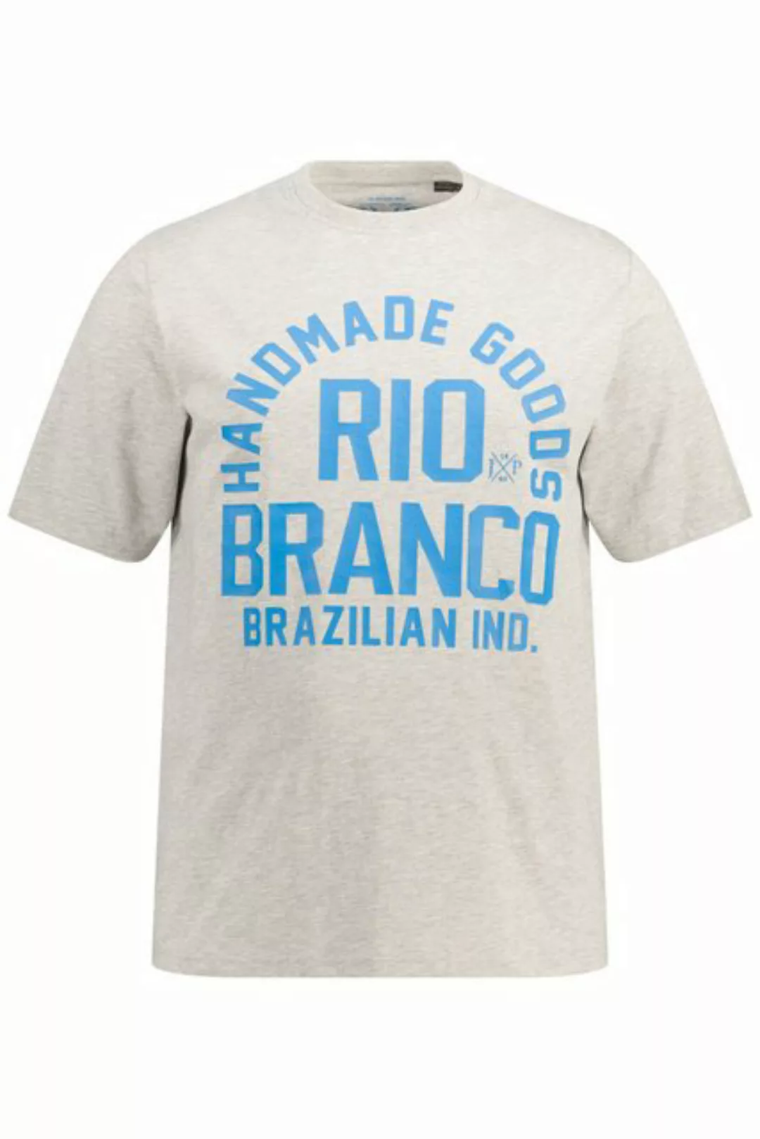 JP1880 T-Shirt T-Shirt Halbarm RIO BRANCO Print Melange-Jersey günstig online kaufen