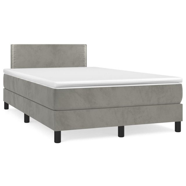 vidaXL Boxspringbett Bett Boxspringbett mit Matratze Samt (120 x 200 cm, He günstig online kaufen