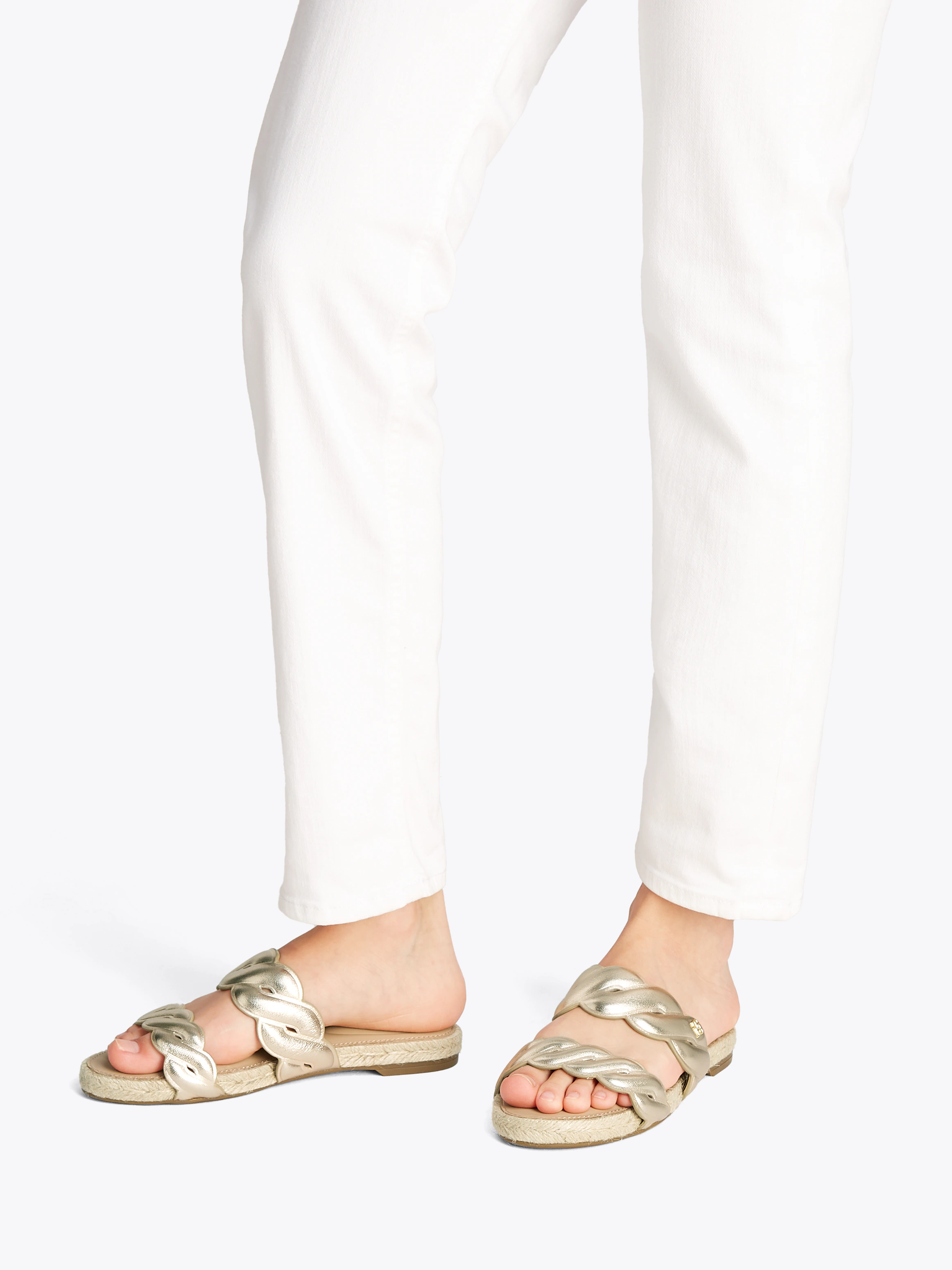 Tommy Hilfiger Pantolette "METALLIC ROPE ESPADRILLE MULE", Plateau, Sommers günstig online kaufen