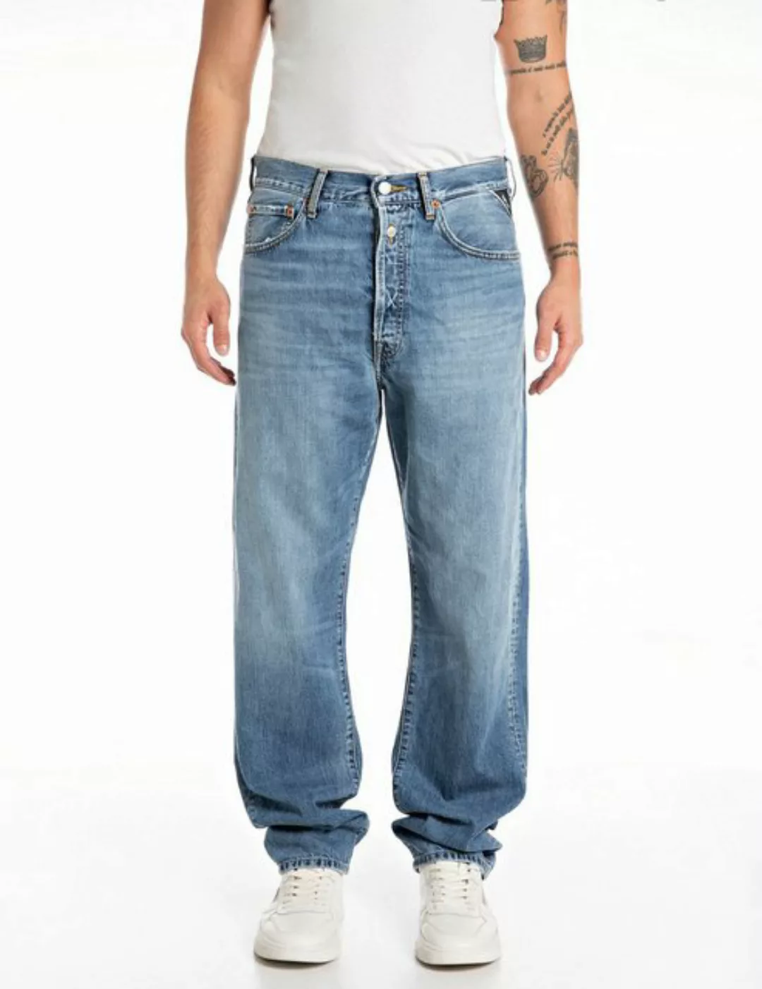 Replay Straight-Jeans "M9Z1 9Zero1 90´s Straight Fit", mit Washed-Look günstig online kaufen