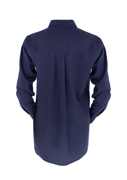 Unisex Shirt Lui, Navy - Unisex Hemd Aus Tencel günstig online kaufen