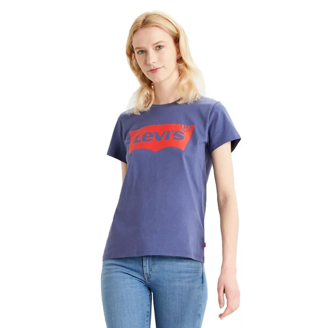 Levi´s ® The Perfect Kurzarm T-shirt XS Batwing Blue Indi günstig online kaufen