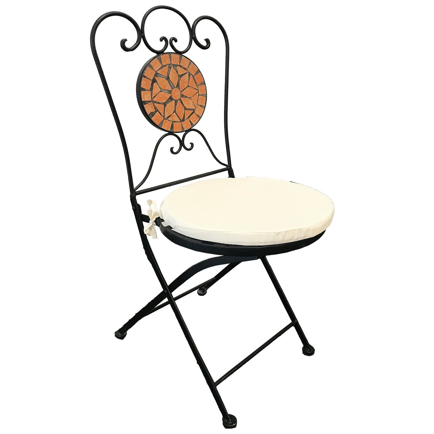 Mojawo Armlehnstuhl Mosaik Klappstuhl Gartenstuhl Bistrostuhl günstig online kaufen