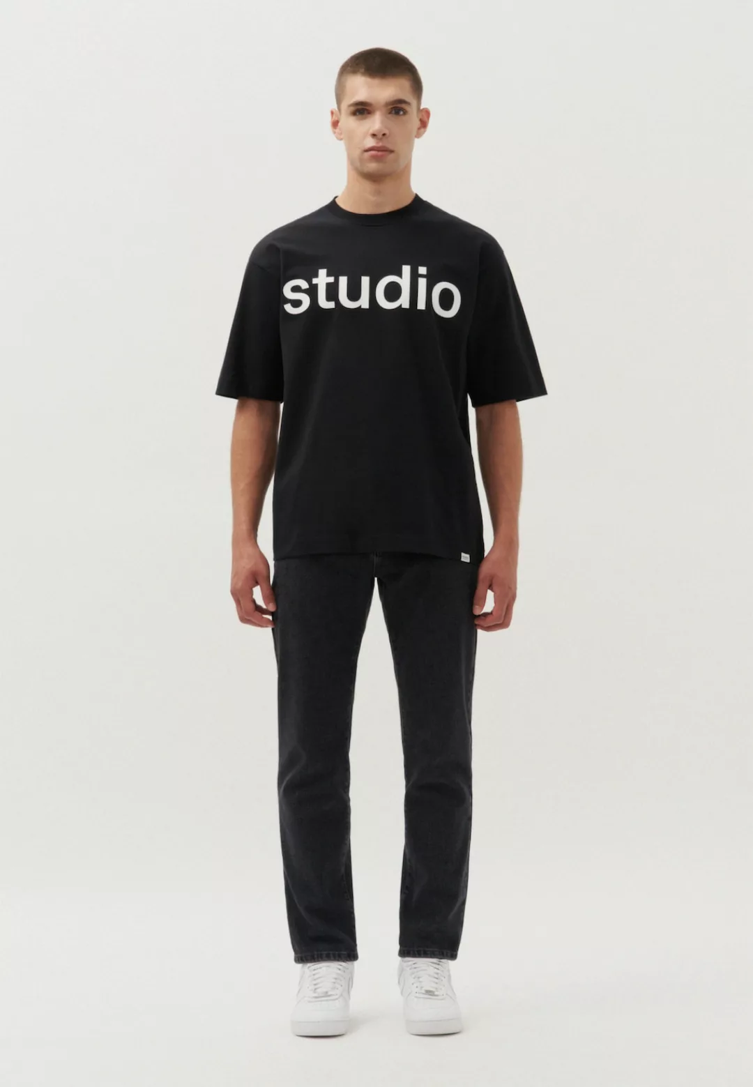 studio seidensticker T-Shirt "Studio", Kurzarm Rundhals Uni günstig online kaufen