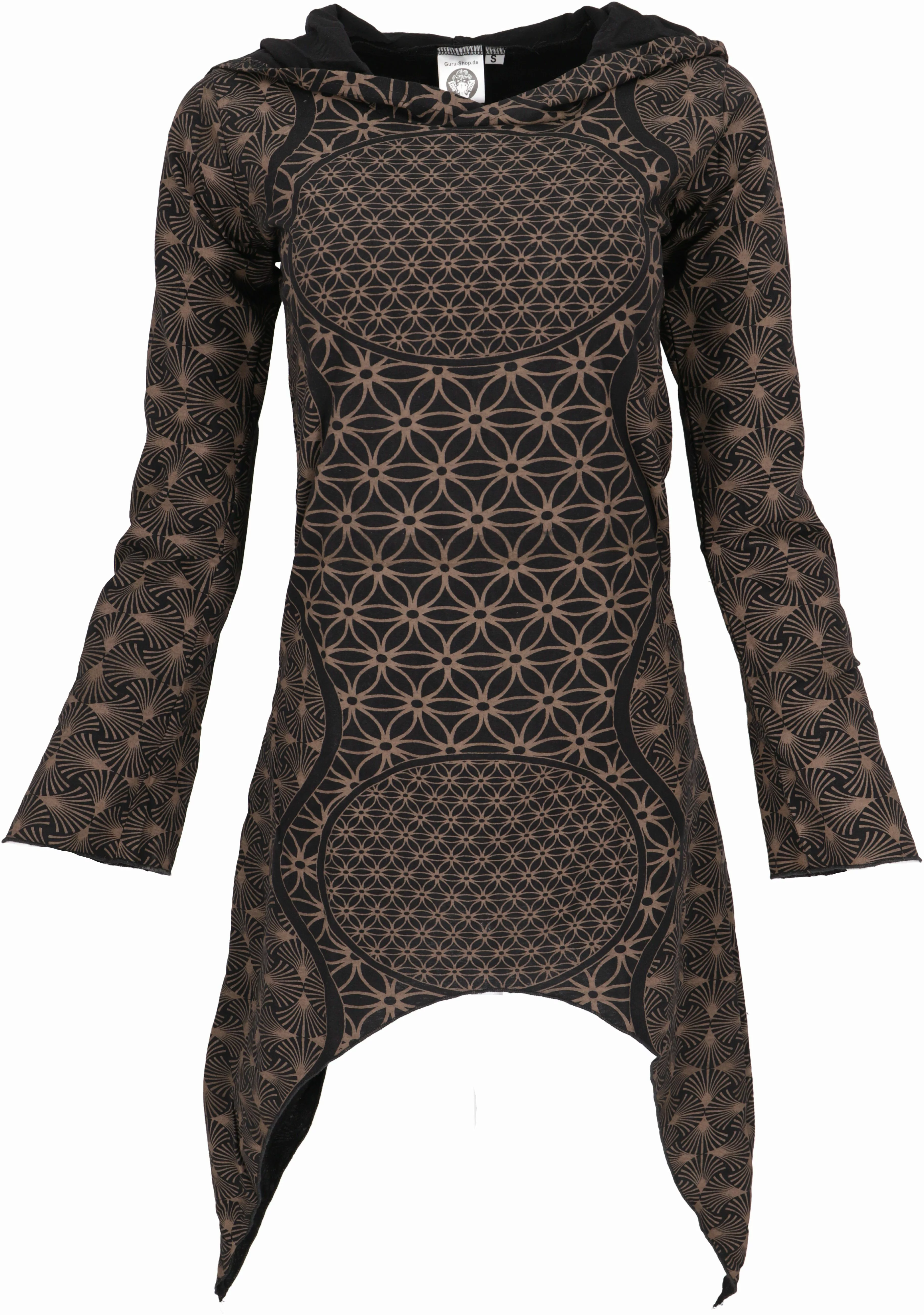 Guru-Shop Midikleid Ethno Pixi Minikleid, bedrucktes günstig online kaufen