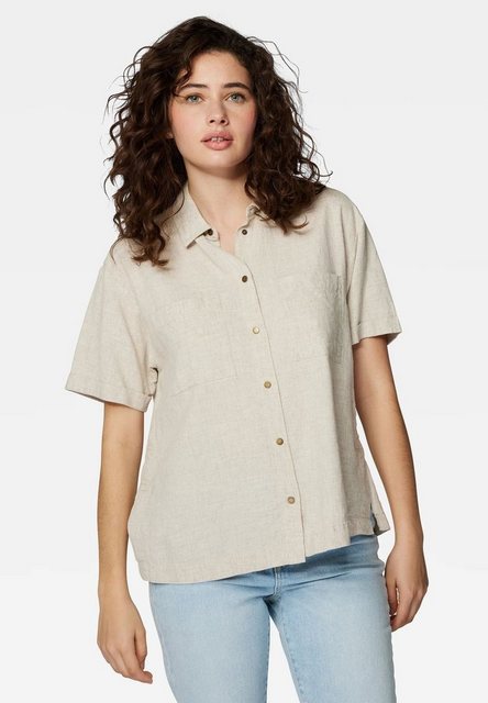 Mavi Blusenshirt Kurzarm Hemd BLUSE 5402 in Beige günstig online kaufen