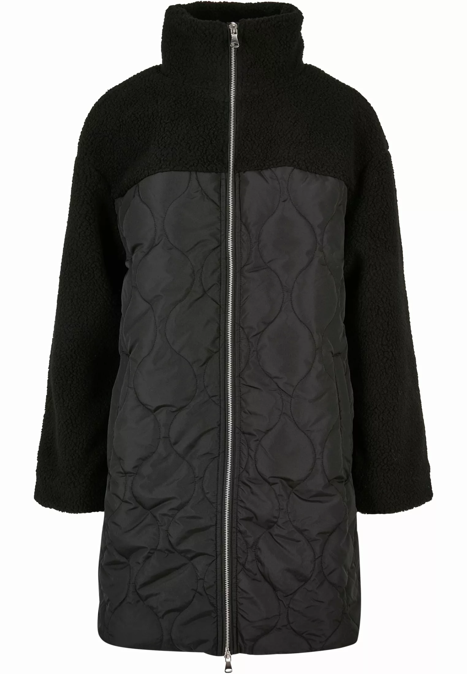 URBAN CLASSICS Winterjacke "Damen Ladies Oversized Sherpa Quilted Coat", (1 günstig online kaufen