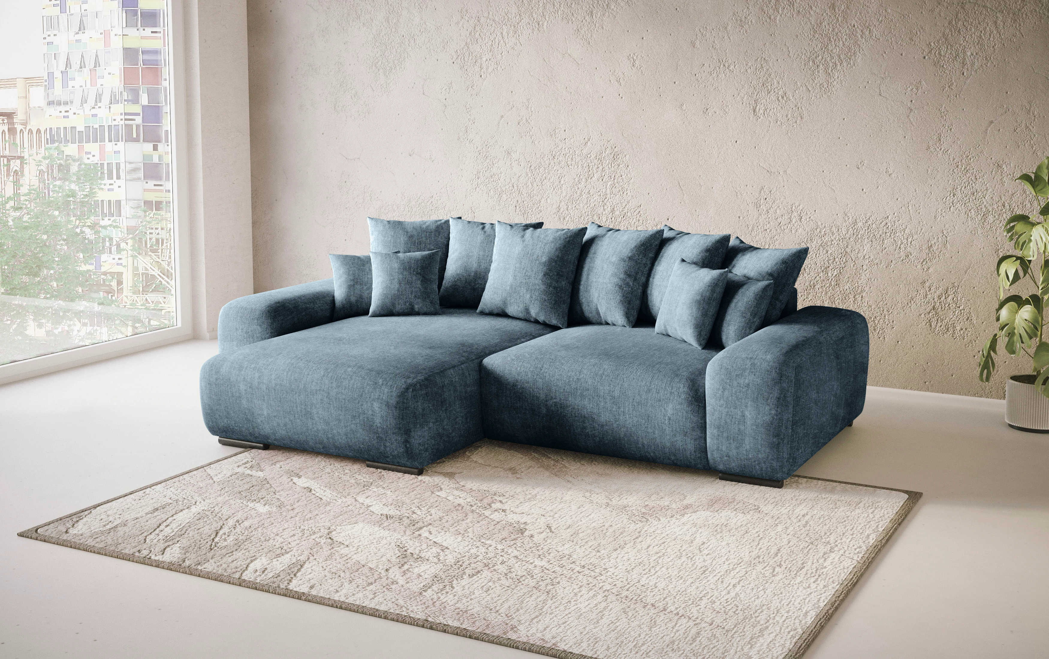 Home affaire Ecksofa "Glamour II, L-Form", mit DuraSpring-Taschenfederkern günstig online kaufen