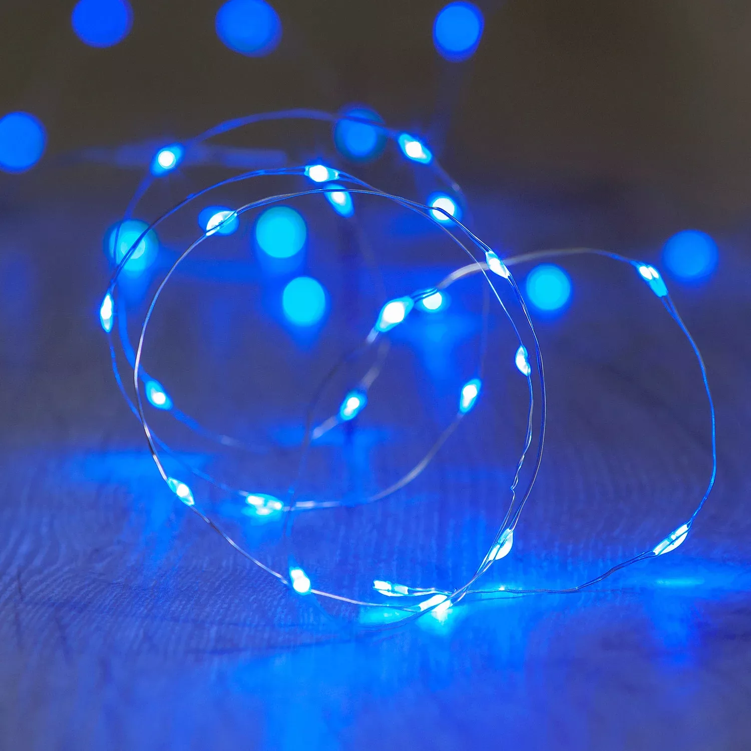 20er LED Micro Lichterkette blau batteriebetrieben günstig online kaufen