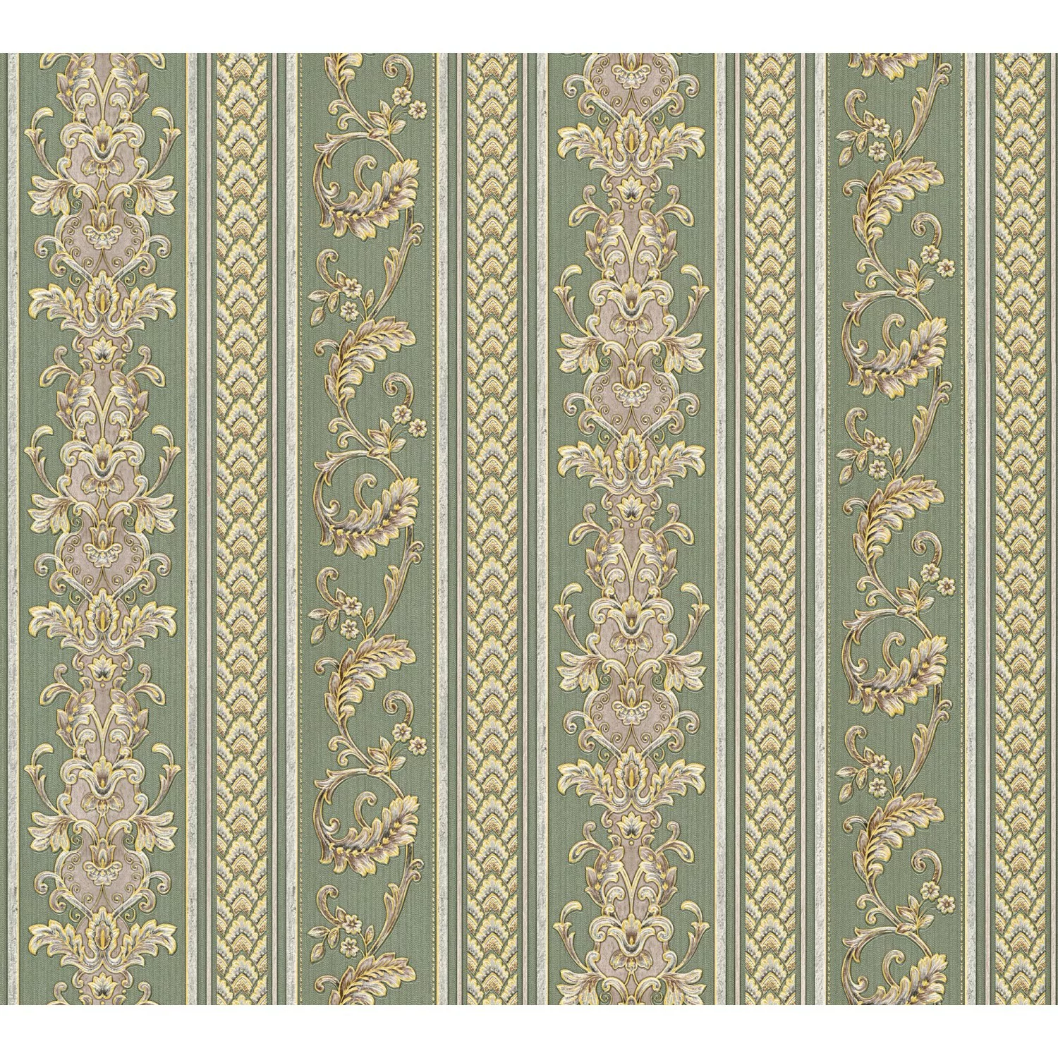 Bricoflor Barock Streifentapete Englisch Elegante Vliestapete Ornamenten au günstig online kaufen