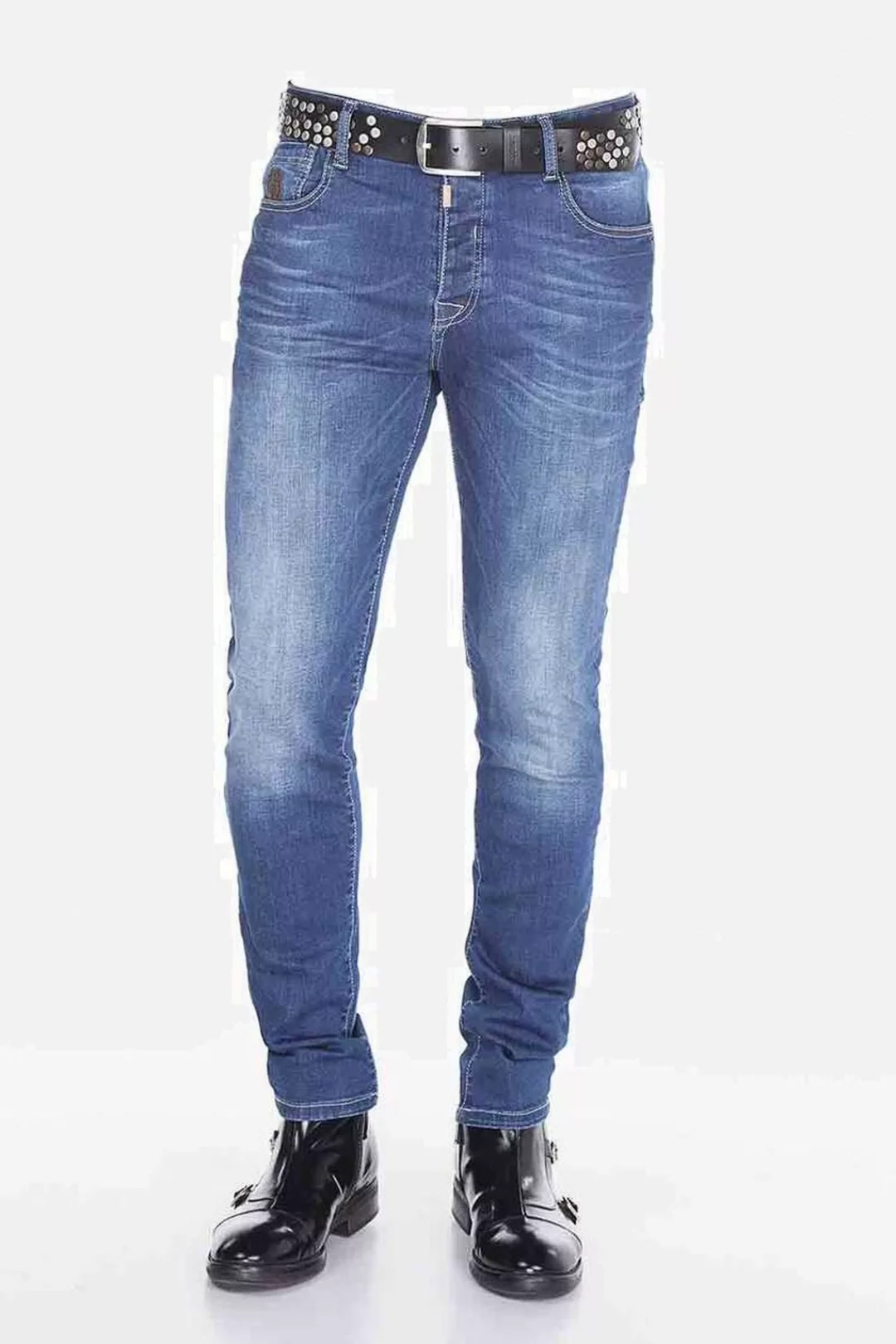 Cipo & Baxx Regular-fit-Jeans "Jeans", mit dezenter Waschung, CD-389 günstig online kaufen