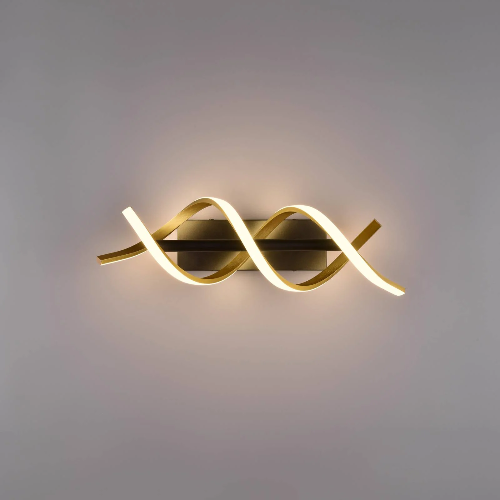 Trio LED-Wandleuchte Sequence 1-flammig Messing Matt 13,5 cm x 20,5 cm günstig online kaufen